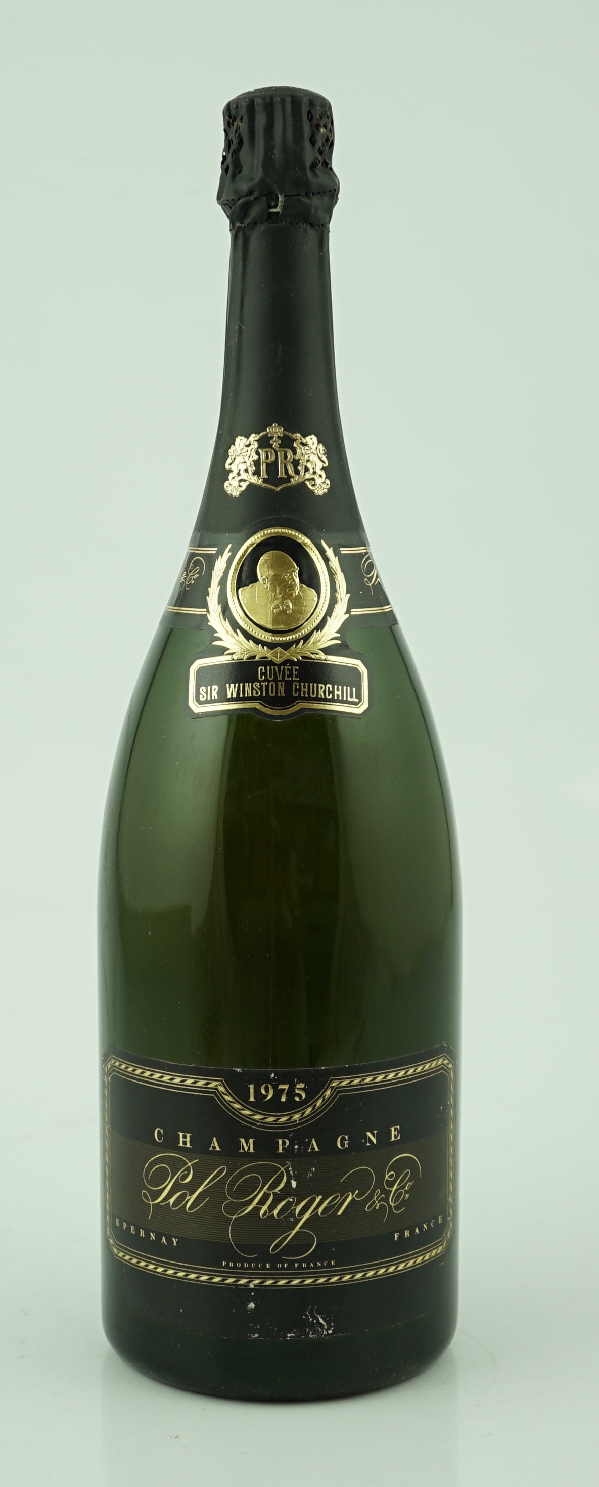 A magnum of champagne Pol Roger Cuvée Sir Winston Churchill 1975